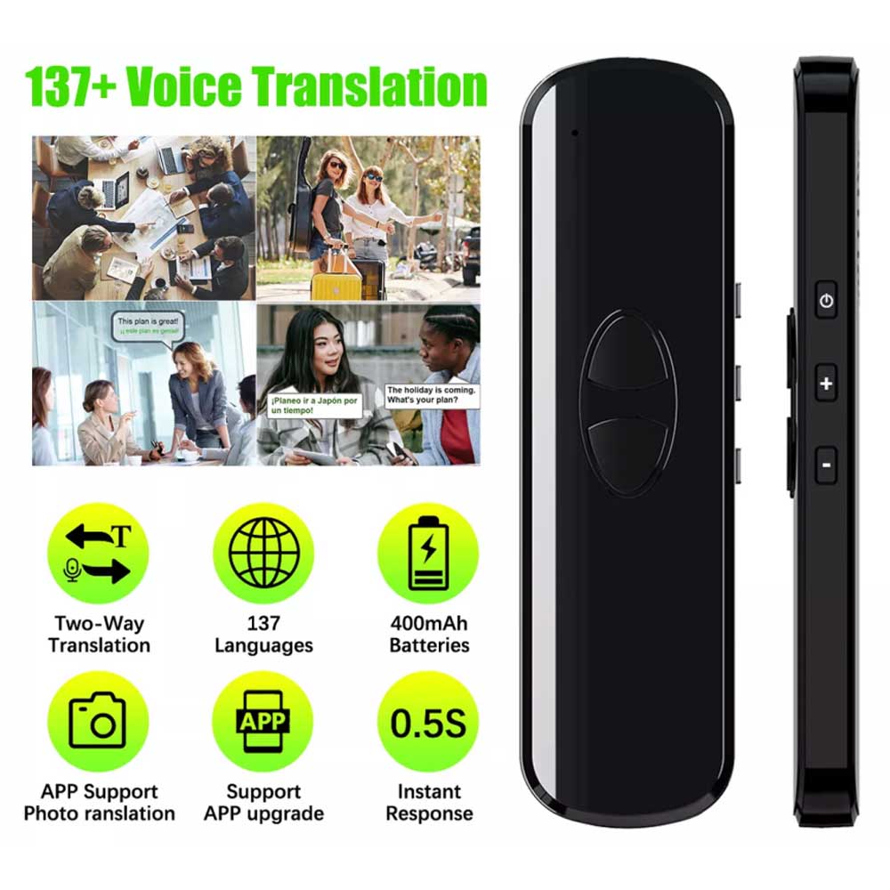 Smart Translator Text Reading Pen 137+ Voice Language Two-Way Translation Device