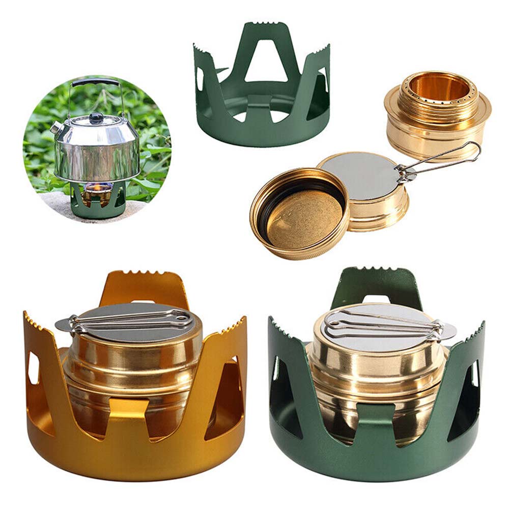 Mini Burner Outdoor Portable Hiking Camping Picnic Alcohol Stove Stainless Steel