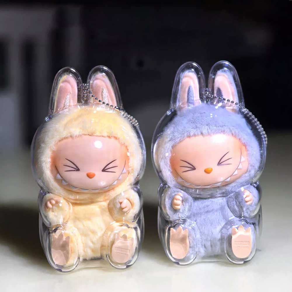 Transparent Protective Case For POP MART Labubu Plush Doll The Monsters Cover
