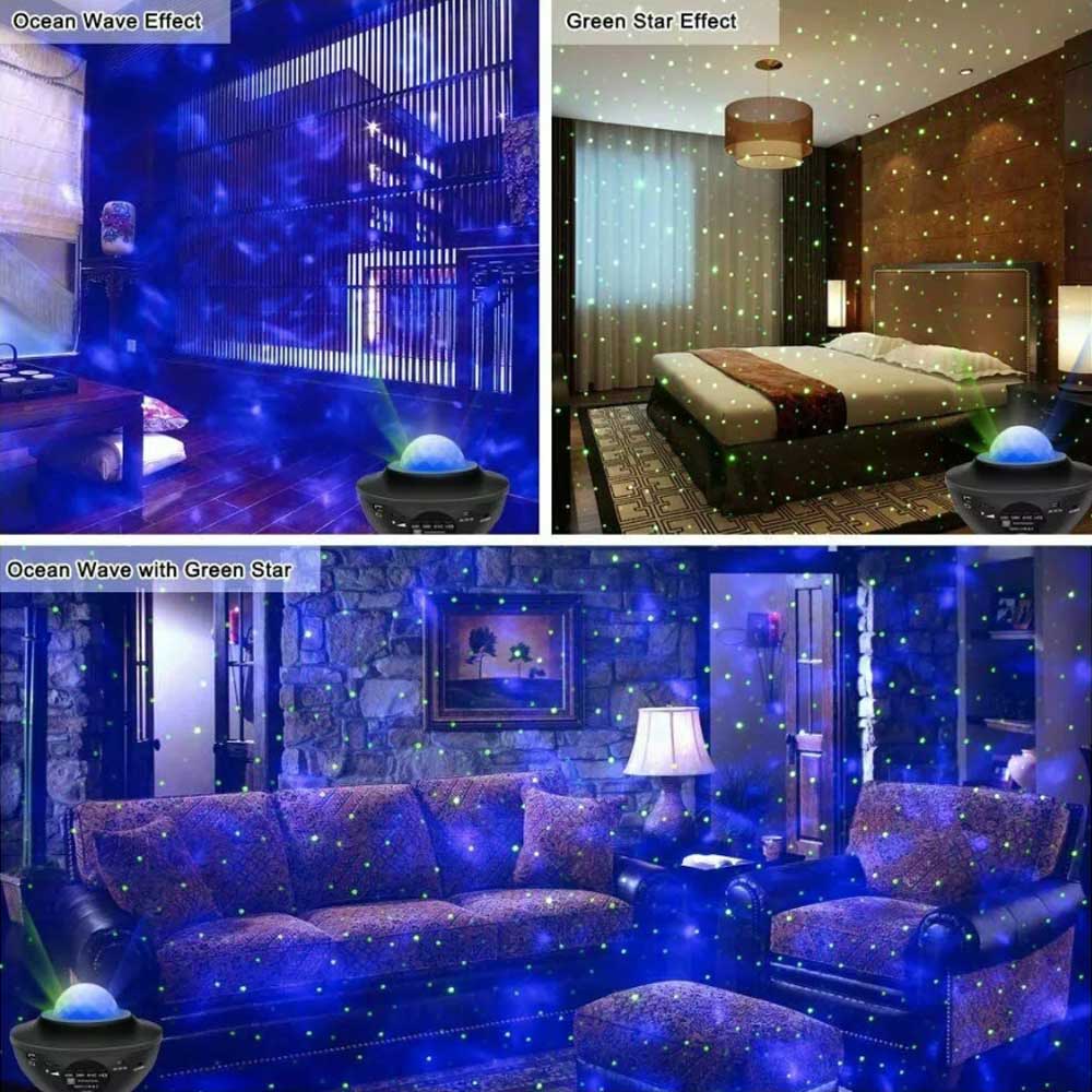 LED Galaxy Starry Night Light Projector Ocean Star Sky Party Kids Baby Room Lamp