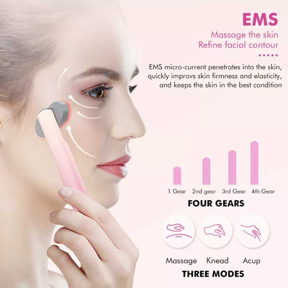 M5 4-in1 Facial Wand LED Red Light Therapy Massage for Skin Care and Anti-Aging