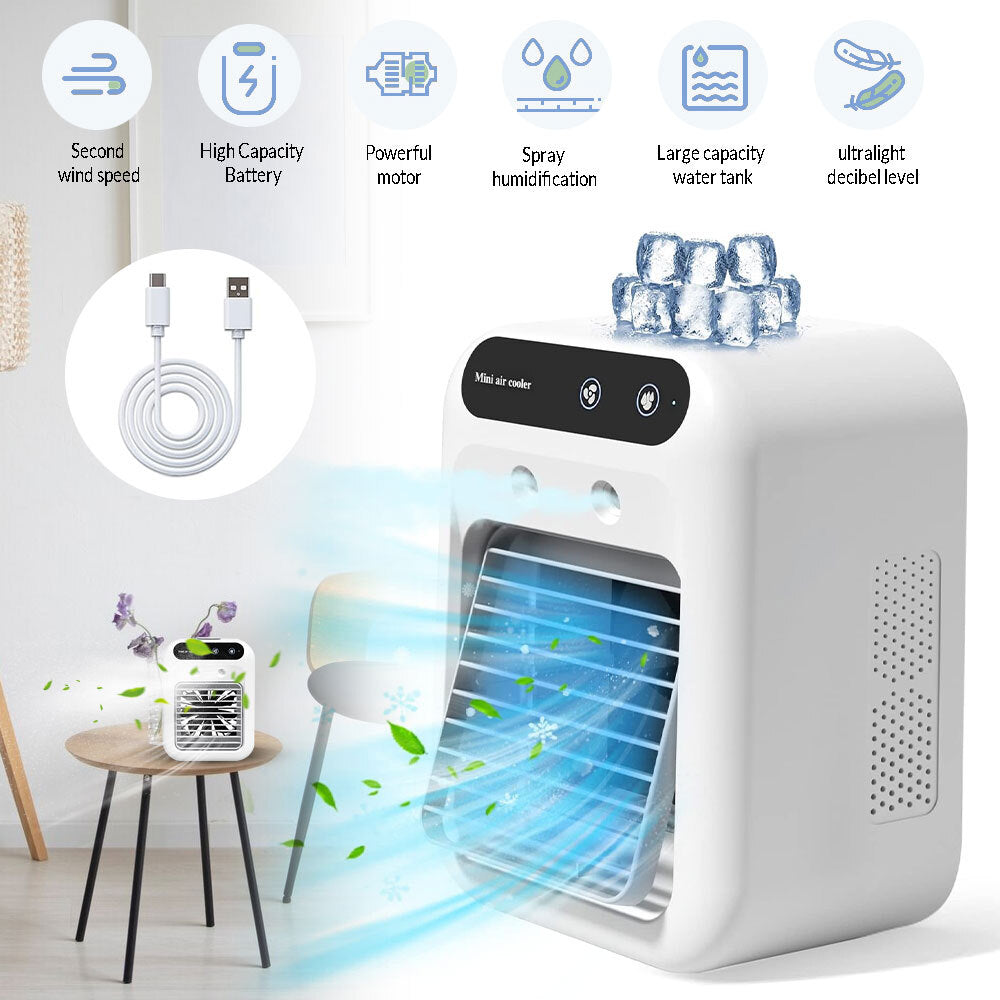 Portable Air Conditioners Personal Cooling Fan Cool Mist Fan for Bedroom Camping