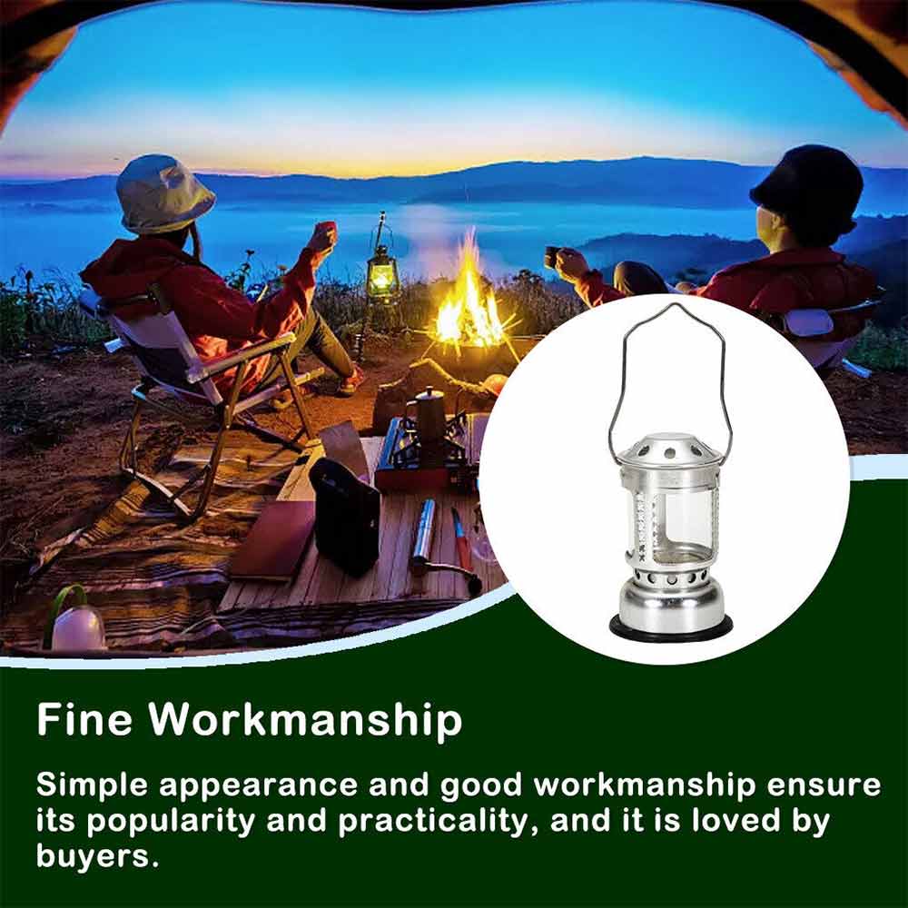 Camping Light Lantern Tent Metal Handheld Tea Candle Lamp Outdoor Hiking Lights