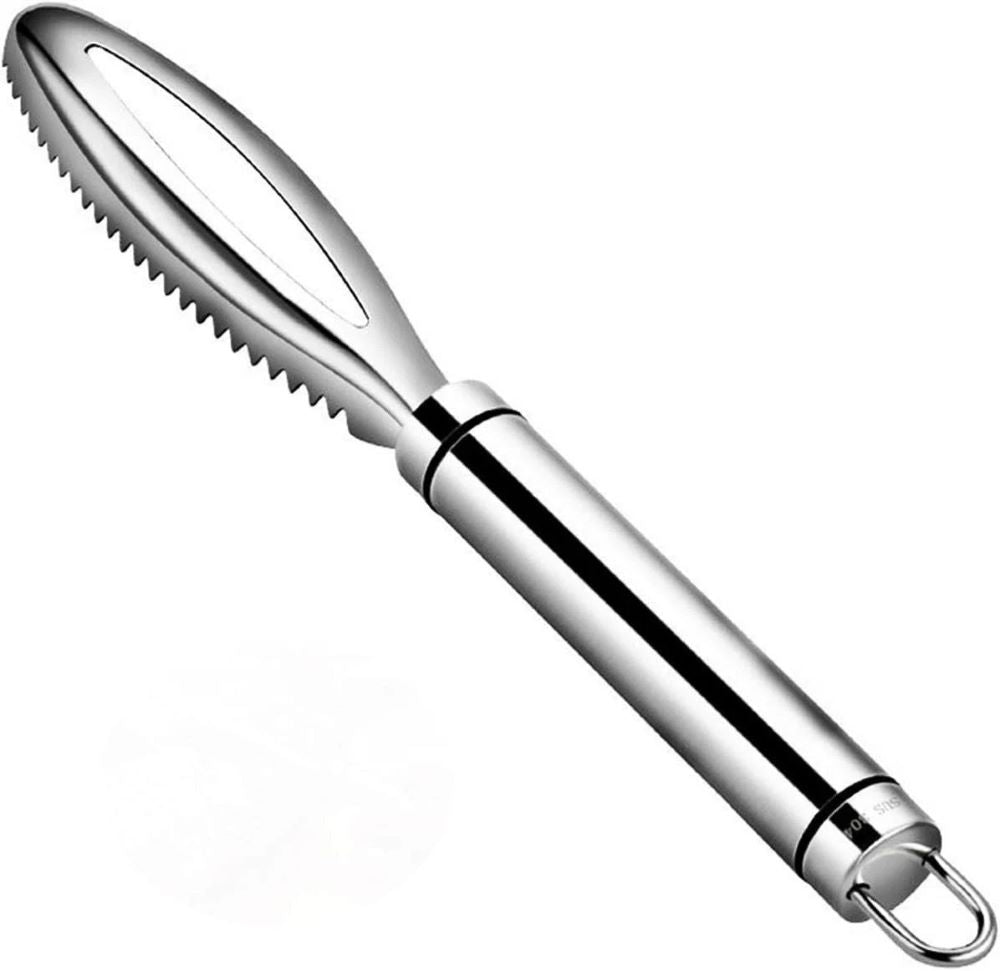 Multifunctional Kitchen Scaling Tool – 304 Stainless Steel Fish Scaler for Easy Cleaning