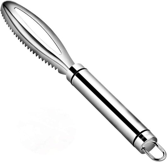 Multifunctional Kitchen Scaling Tool – 304 Stainless Steel Fish Scaler for Easy Cleaning