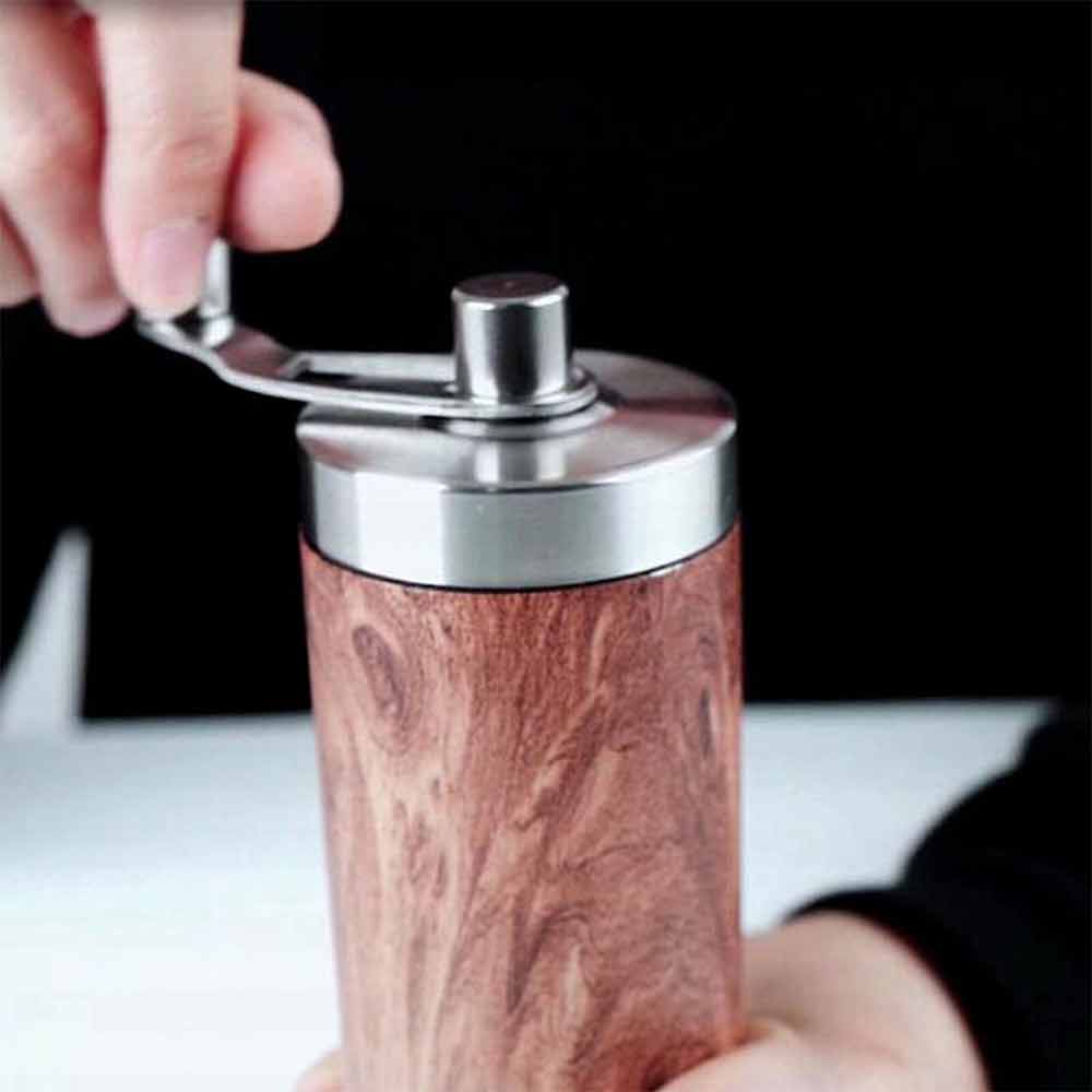 Hand Manual Coffee Bean Grinder Stainless Steel Conical Burr Portable Travel