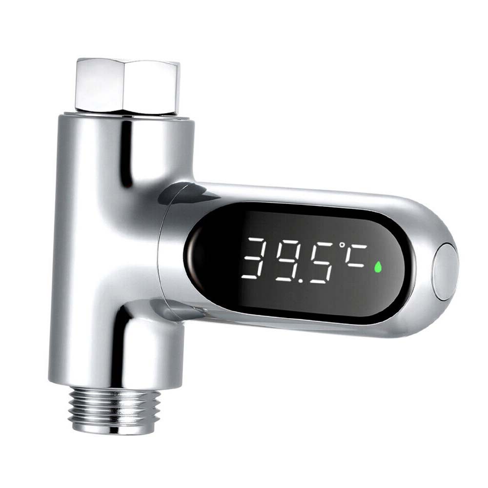 Digital Shower Thermometer Kitchen Bath Water ℃/℉ Selection Temperature Monitor