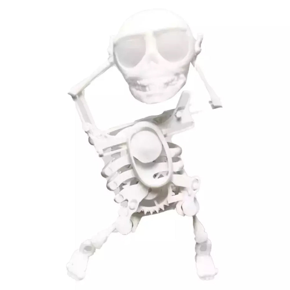 Self-moving Skull Swinging Bobblehead 3D Dancing Skeleton Toy Clockwork Spring