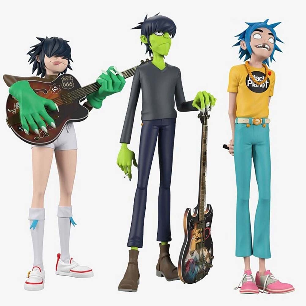 Gorillaz Band Model Rock Band Figures - Murdoc Russel Noodle Action Figures Toys Set