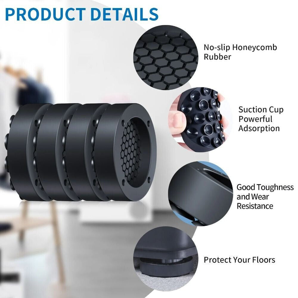 4Pcs Washing Machine Support Mat Anti-Vibration Leg Stopper Foot Pad Feet Pads