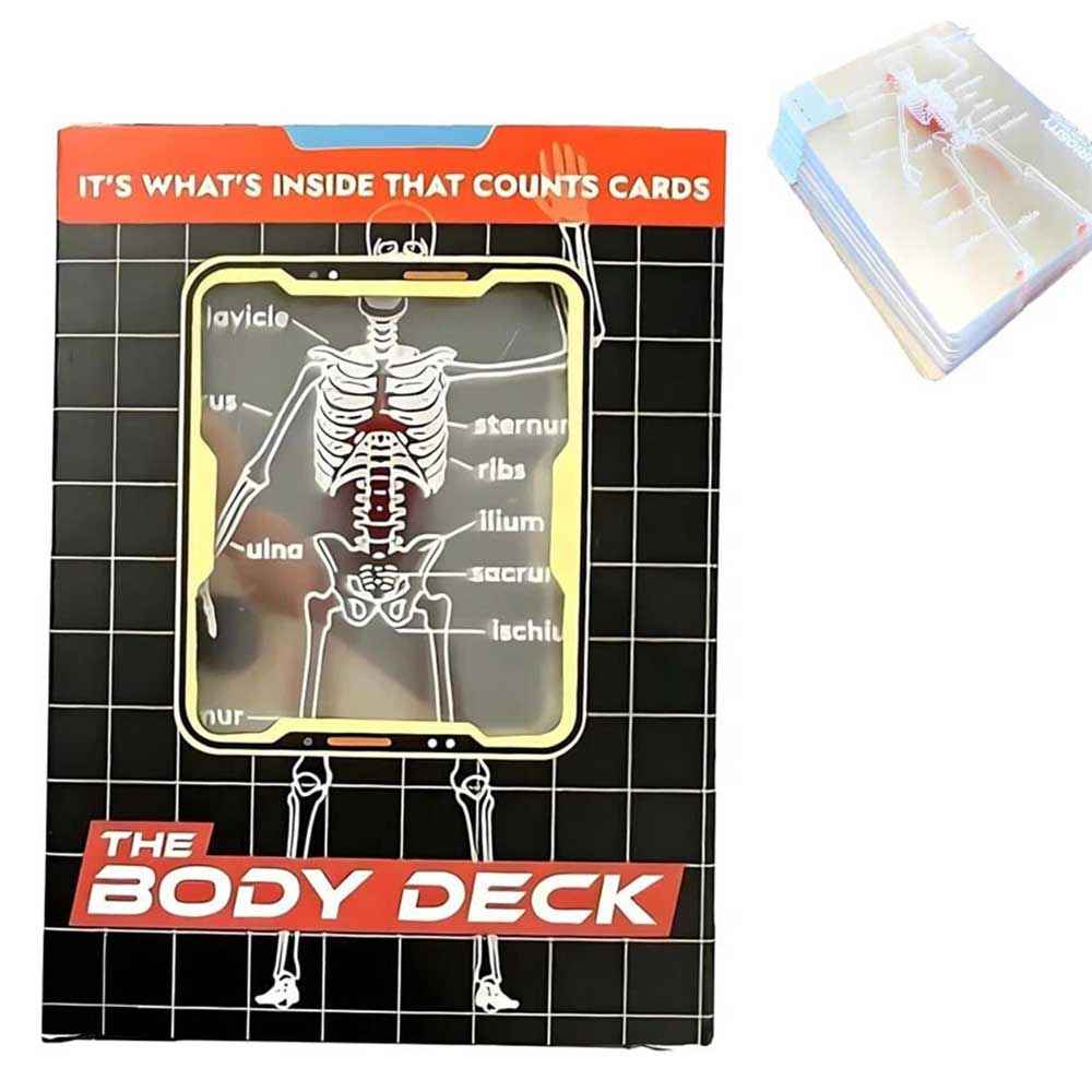The Body Deck Human Anatomy - It's What's Inside That Counts Cards, 3D Image