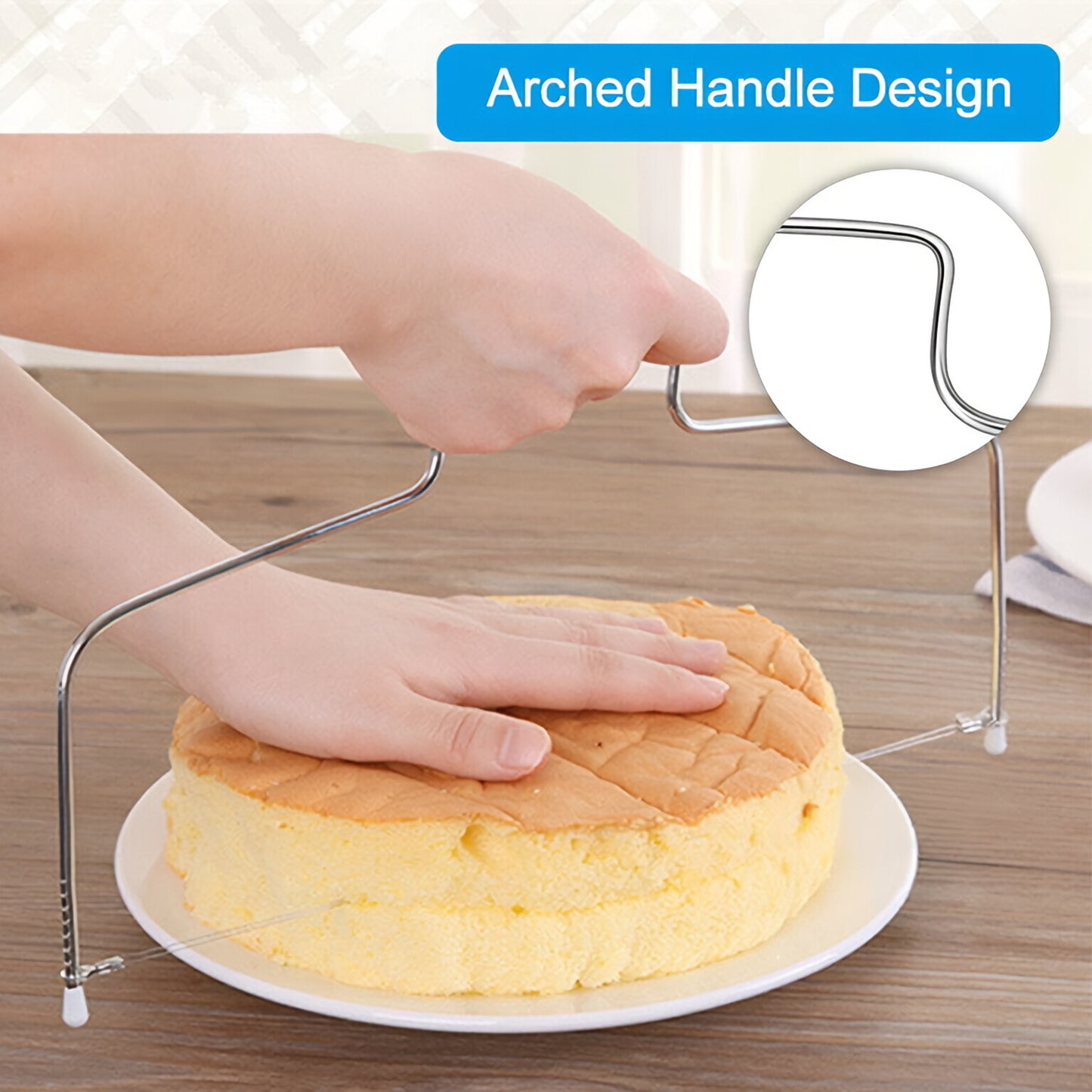 304 Stainless Steel Adjustable Slicer for Bread, Toast and Cakes
