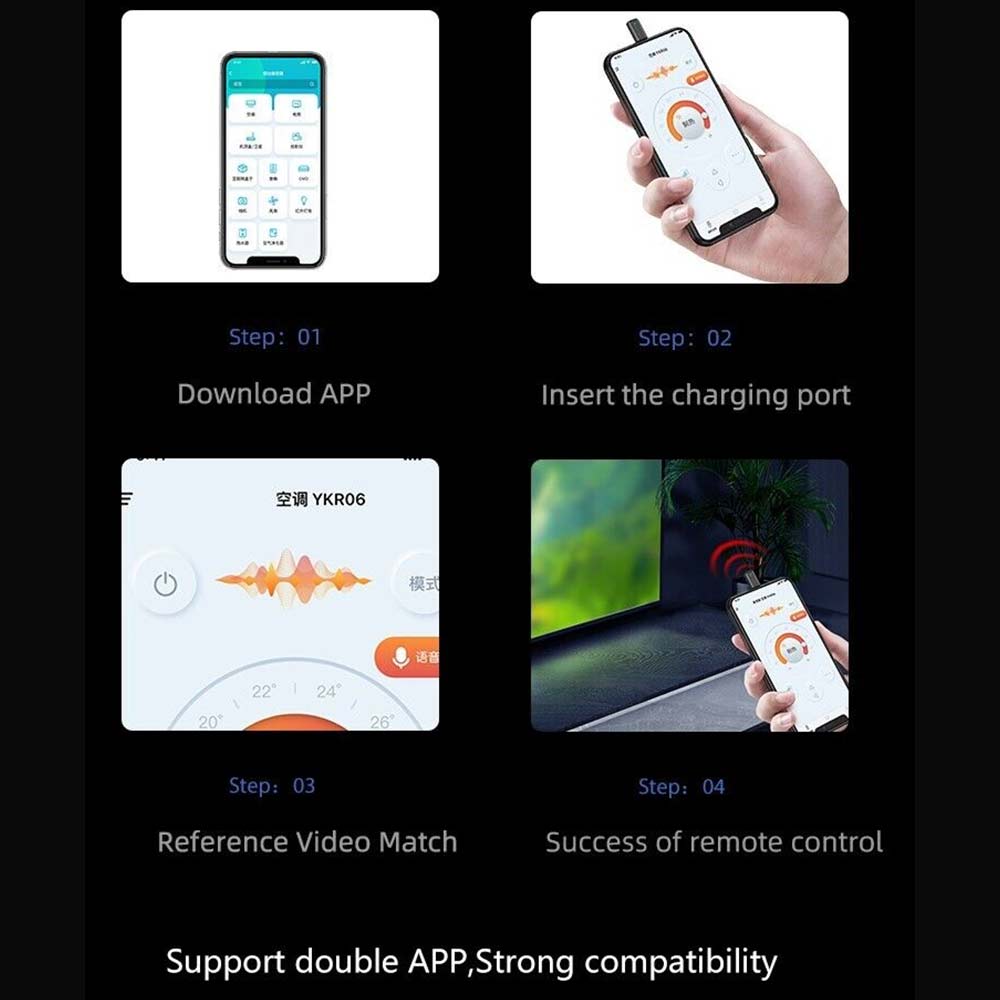 Universal for Phone Infrared Transmitter Android IOS Adapter Wireless Remote