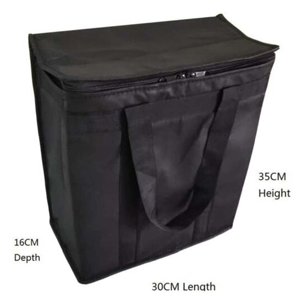 2Pack Insulated Cooler Bag,Reusable Grocery Shopping Bag with Dual Zipper