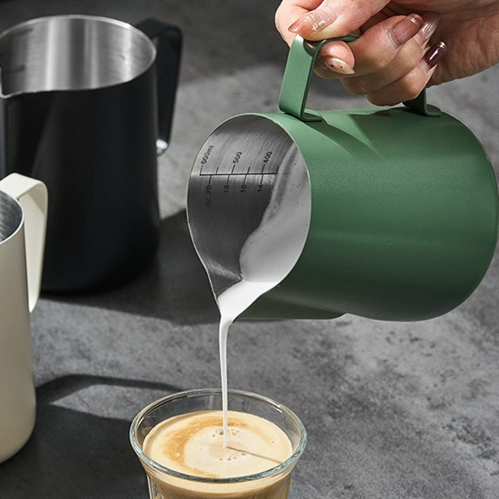 Milk Frothing Jug 600ml – Stainless Steel Coffee Pitcher for Latte Art