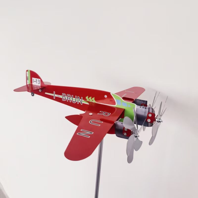 Compass Weather Vane & Garden Decoration – Airplane Wind Spinner, Aircraft Windmill