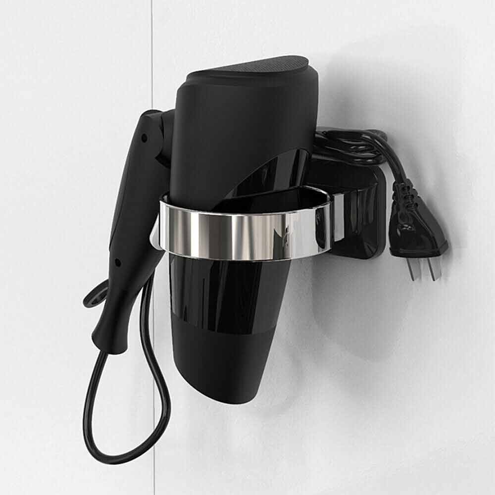 Hairdryer Bracket Stand Wall Mount Hair Dryer Holder  Bathroom Storage Rack