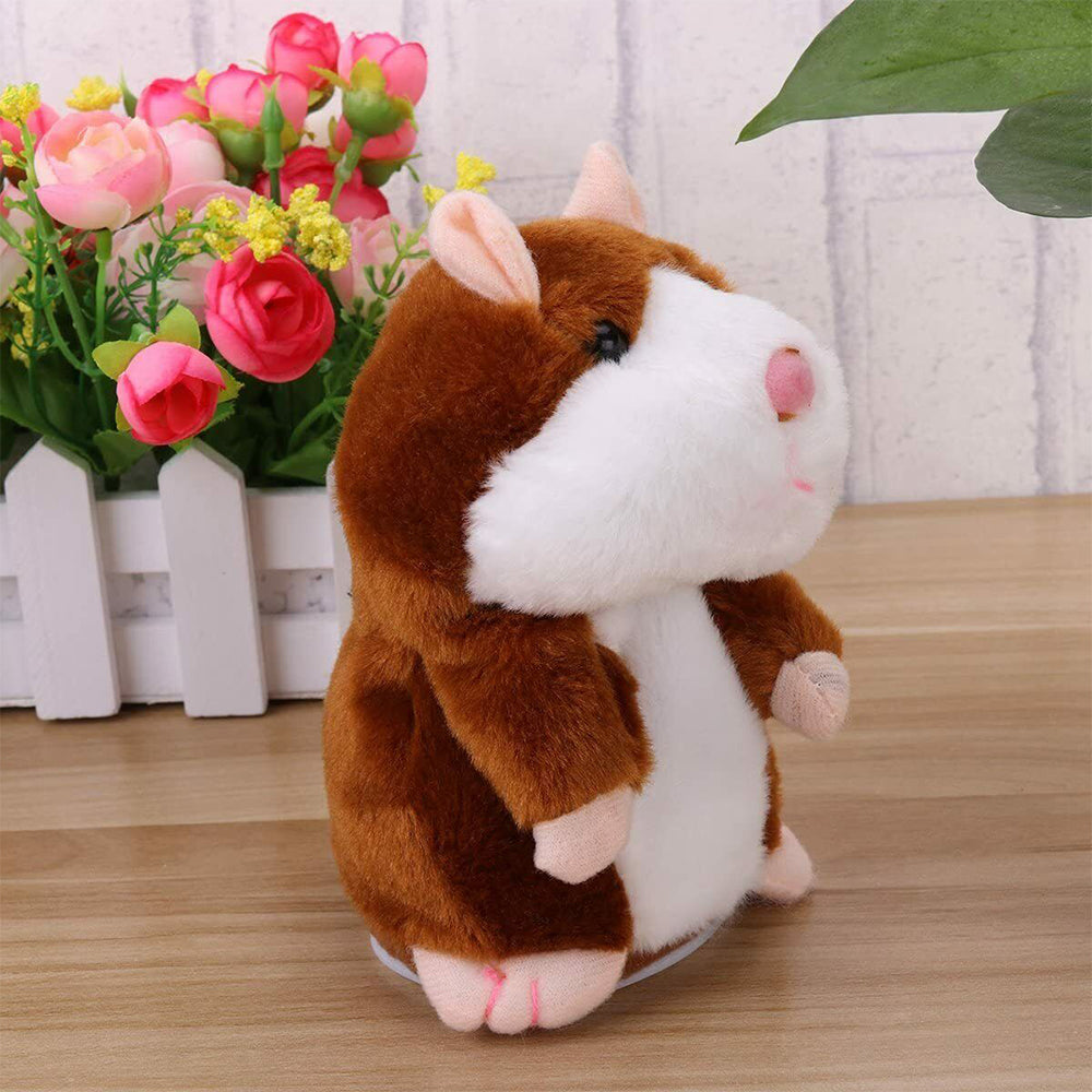 16CM Repeats What You Say Mimicry Pet Toy Talking Hamster Plush Toy