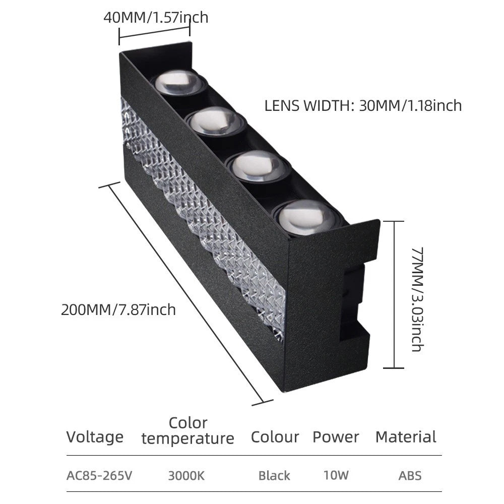 Modern LED Wall Light – IP65 Waterproof 10W Up/Down Sconce for Garden/Patio