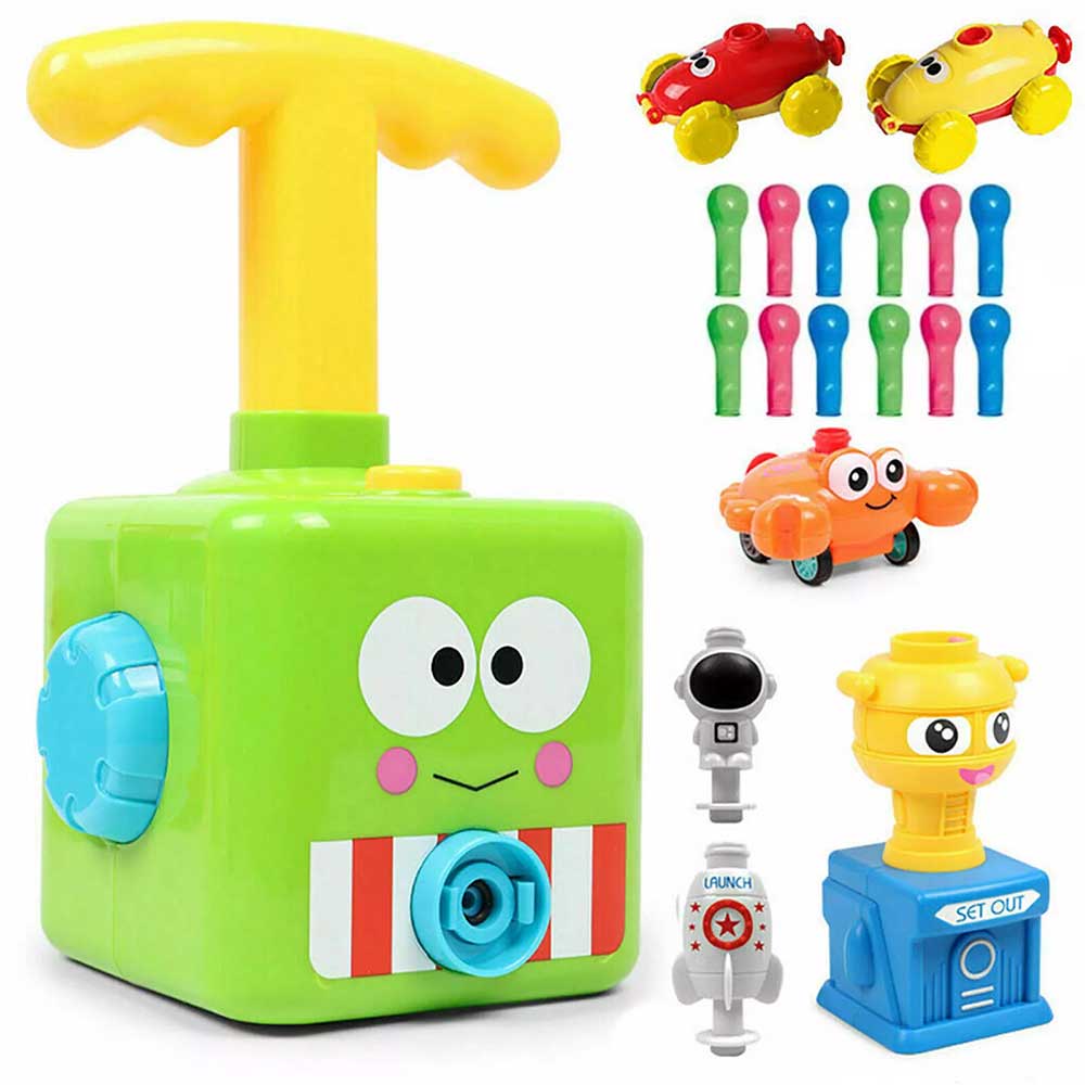 Inertia Balloon Powered Car Balloon Launcher Toy Kid Creative Science Experiment