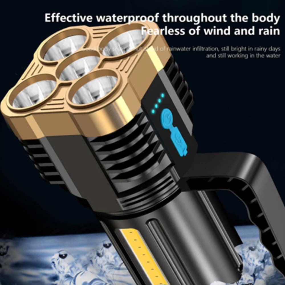 Rechargeable Portable LED COB Torchlight SPOTLIGHT Waterproof Torch Light
