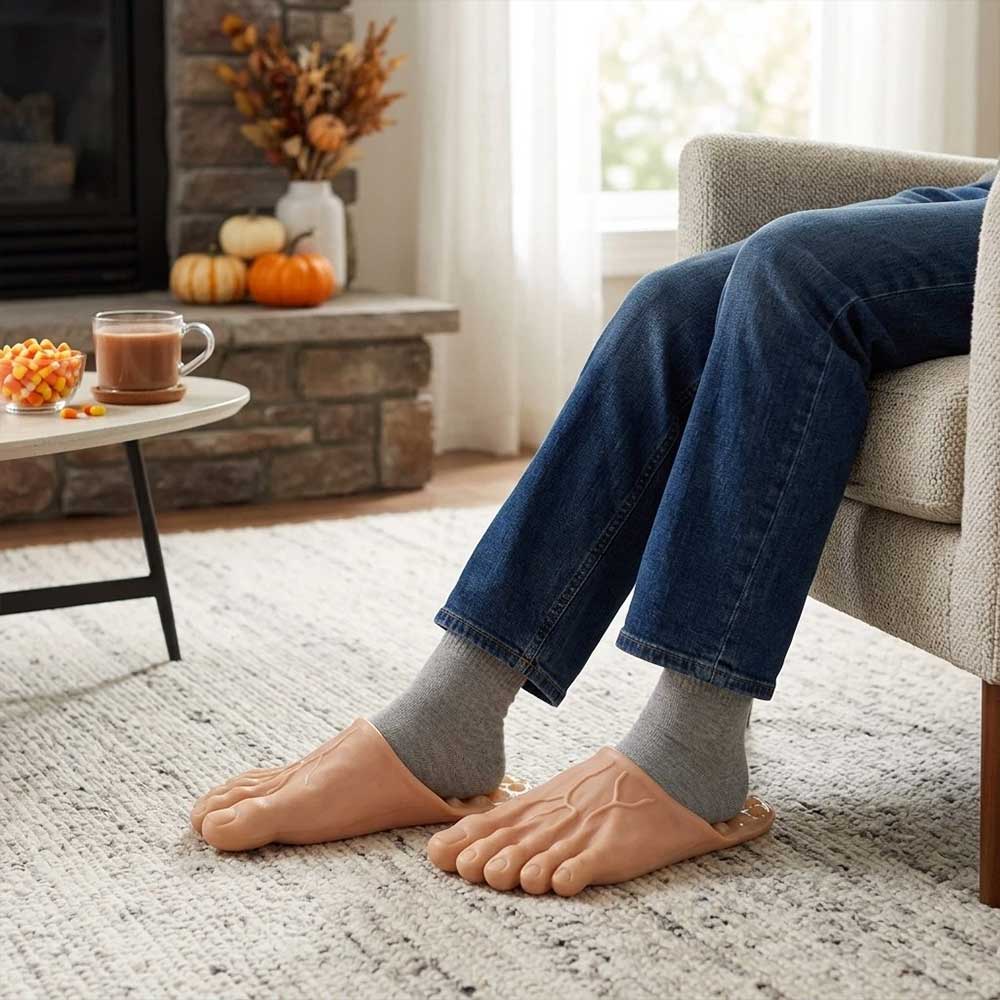 Giant Foot Slippers – Funny Costume Props with Non-Slip Soles for Parties