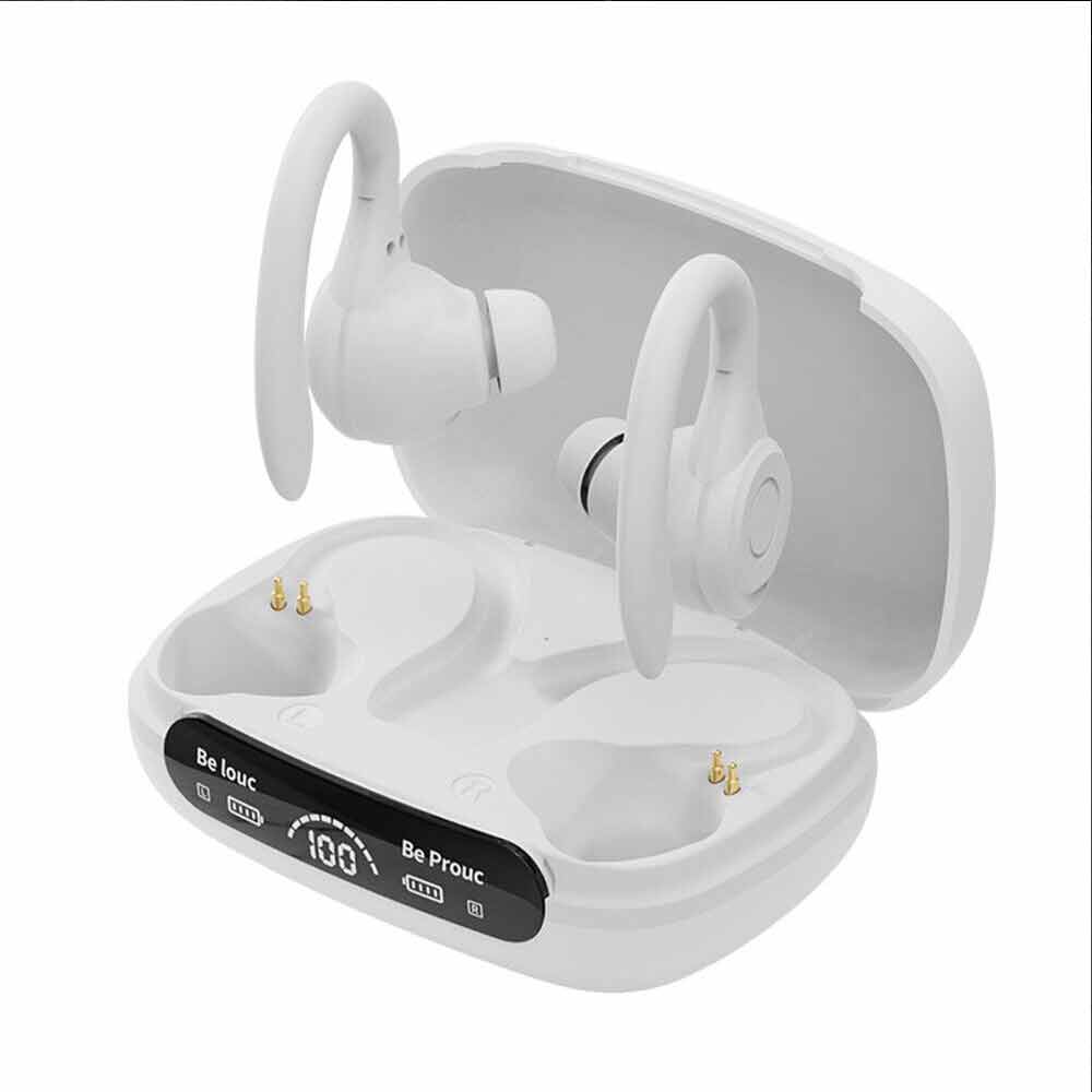 Bluetooth Earphones 5.3 Sport Gym Headphones Earbuds with Mic Sweatproo Wireless