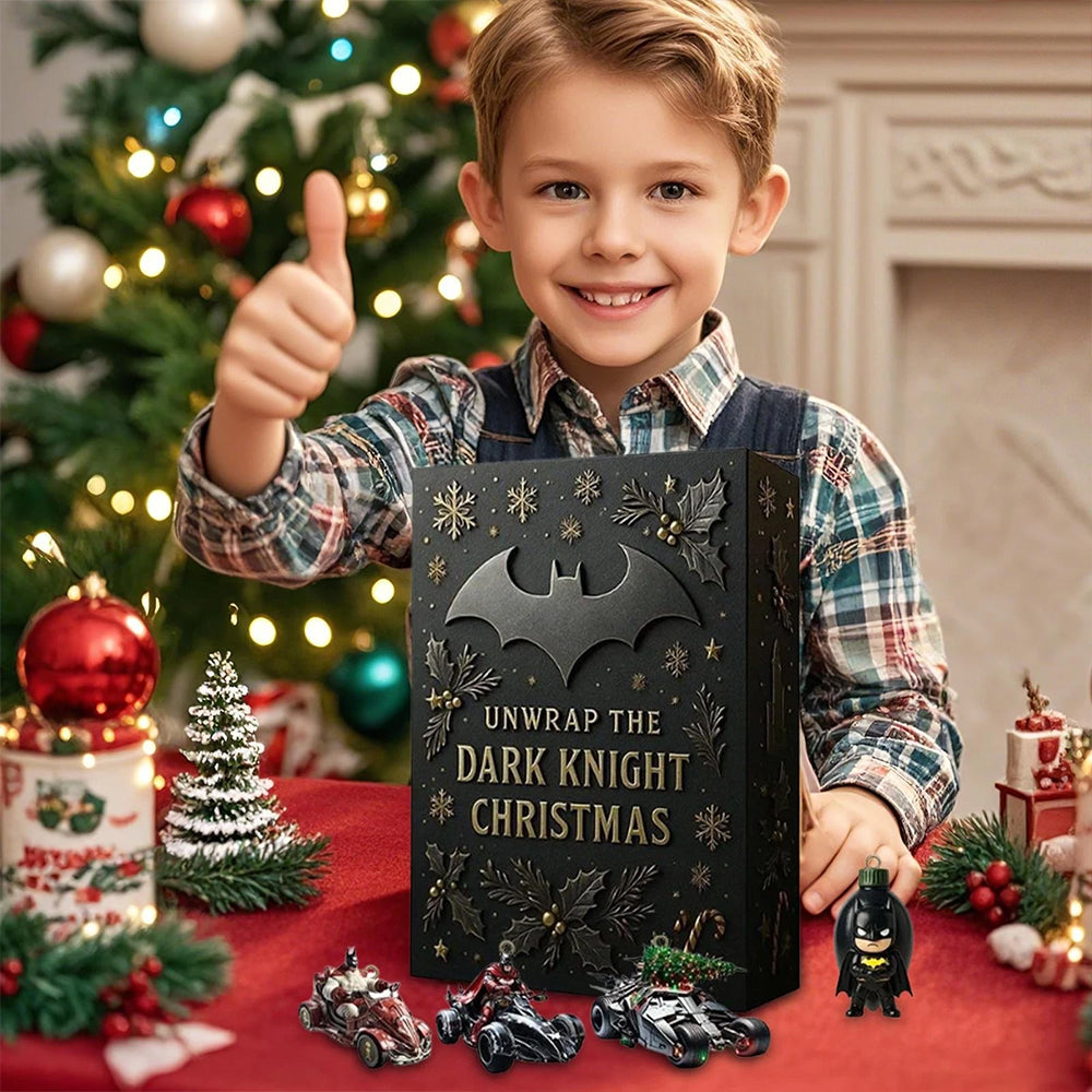 Black Knight Batman 2025 Advent Calendar - 2D Acrylic Pendant Holiday Countdown Surprises