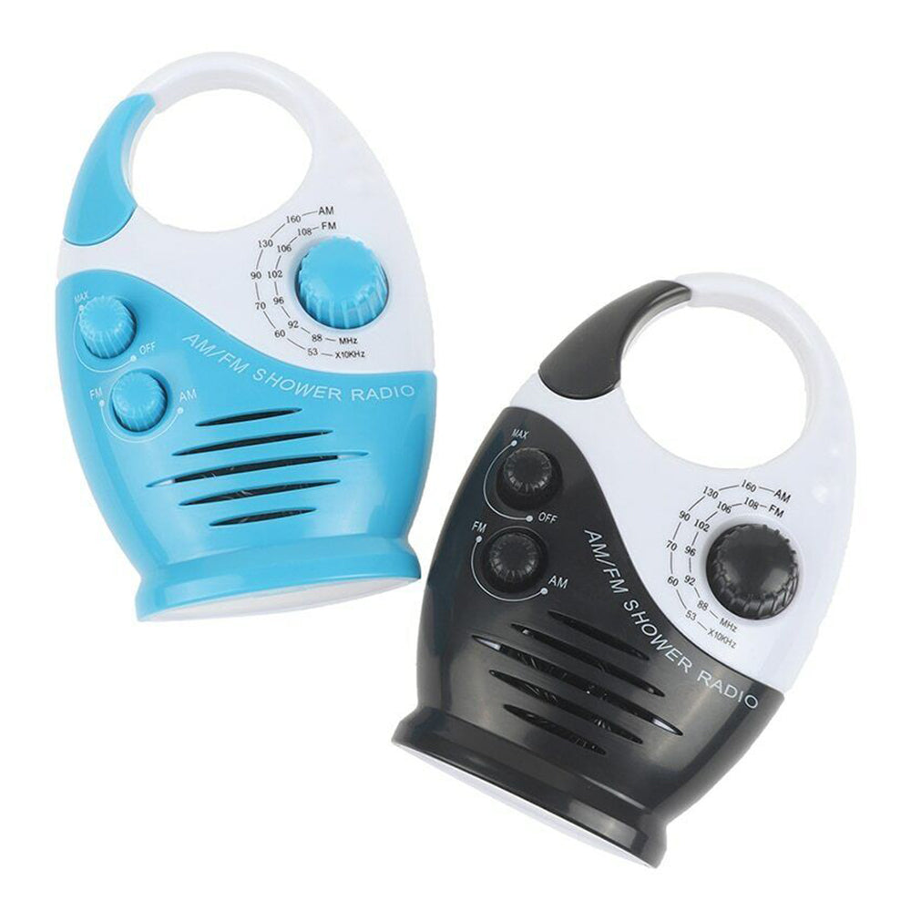Waterproof Portable FM AM Radio Shower Music Hanging Radio Suit Bathroom Bath
