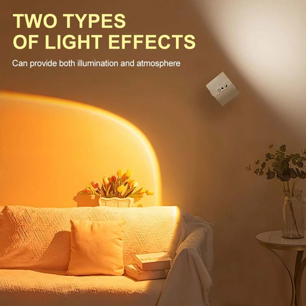 Rechargeable LED Wall Sconce Lights - Magnetic Remote Night Lamp, USB Powered