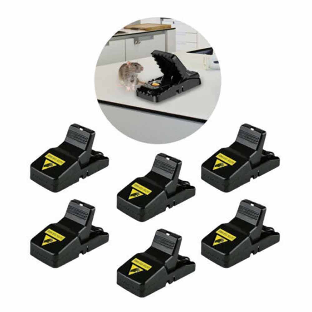 6x Plastic Mouse Traps Reusable Mice Rat Snare Catcher Rodent Indoor Catch