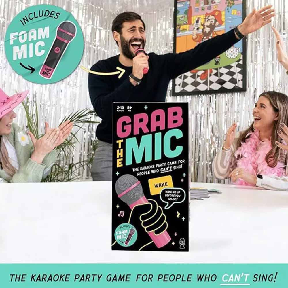 Grab The Mic Lucky Egg Exciting Grab The Mic Family Game 4 People Who Can't Sing