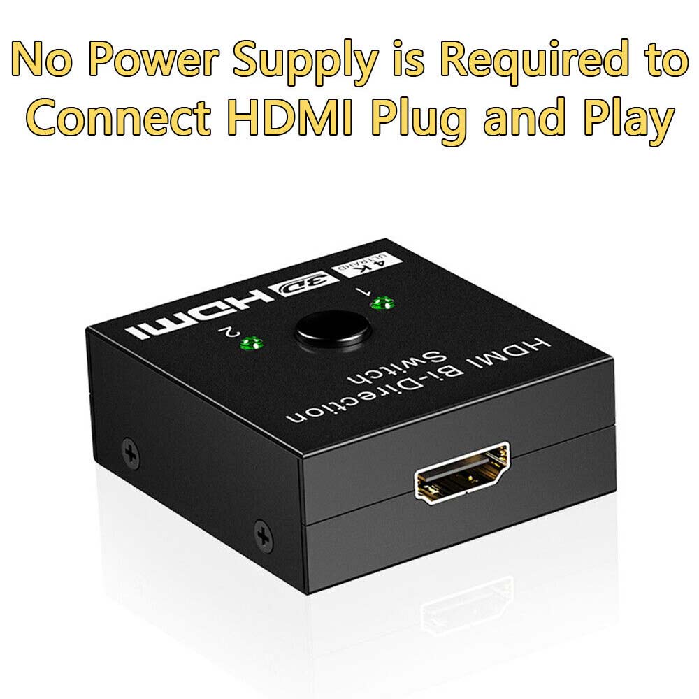 3D Hub 2.0 2 in 1 HDCP 4K Bi Direction UHD Switch Switcher Splitter HDMI In Out