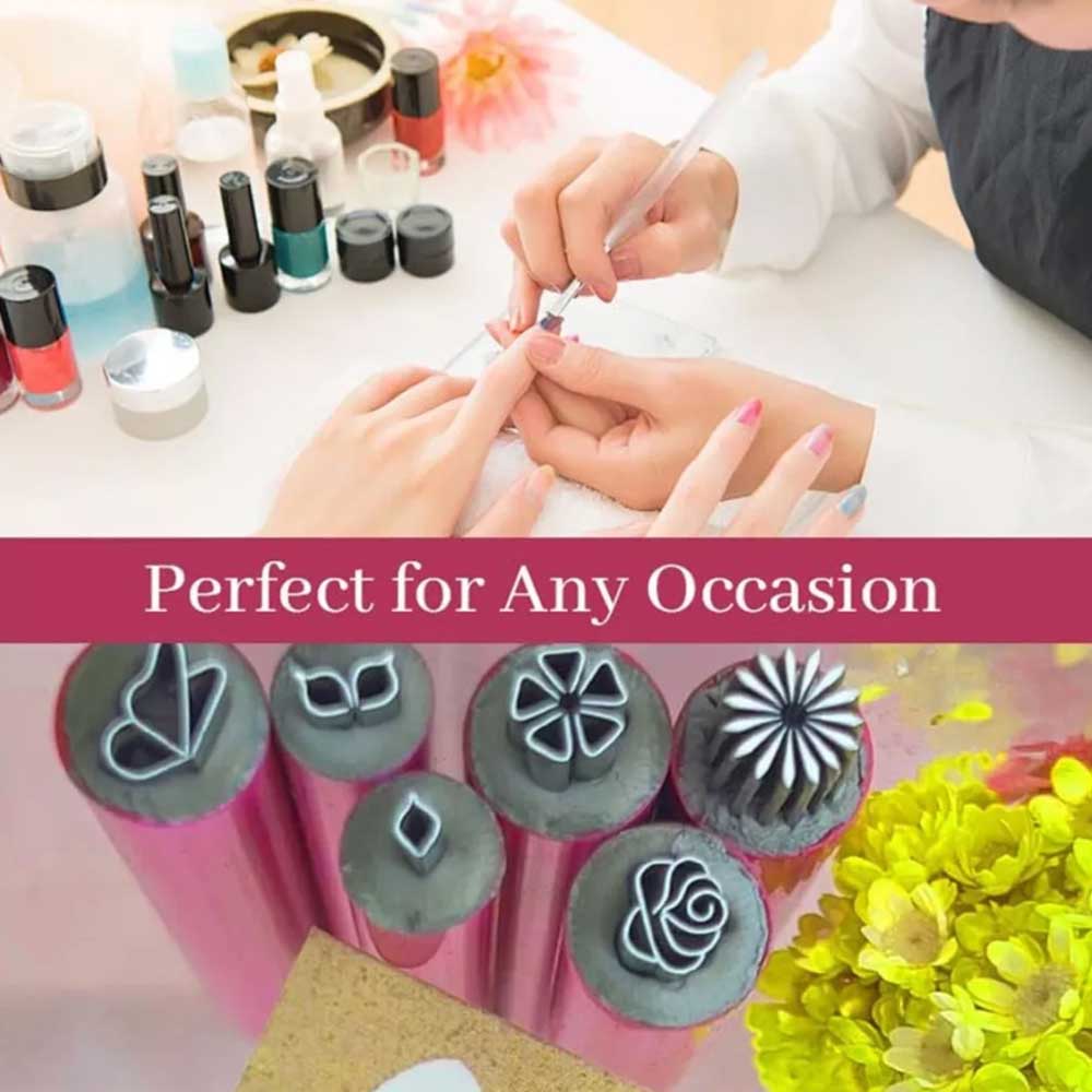 6PCS/Set Nail Art Stamp Pen Set DIY Nail Art Dotting Tools for Girls and Women