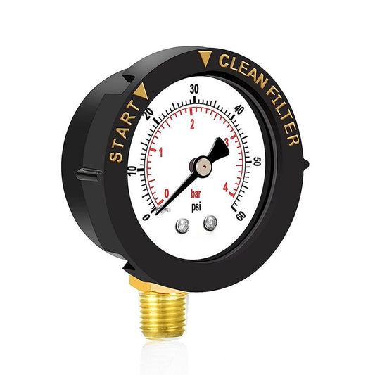 Pool Filter Pressure Gauge Water Pressure Gauge Dry and Utility Pressure Gauge 0-60psi
