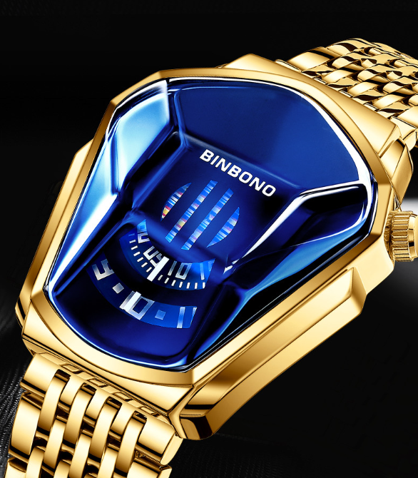 Men's Trendy Fashion Watch Funky Designer Wristwatch Includes Strap Adjuster