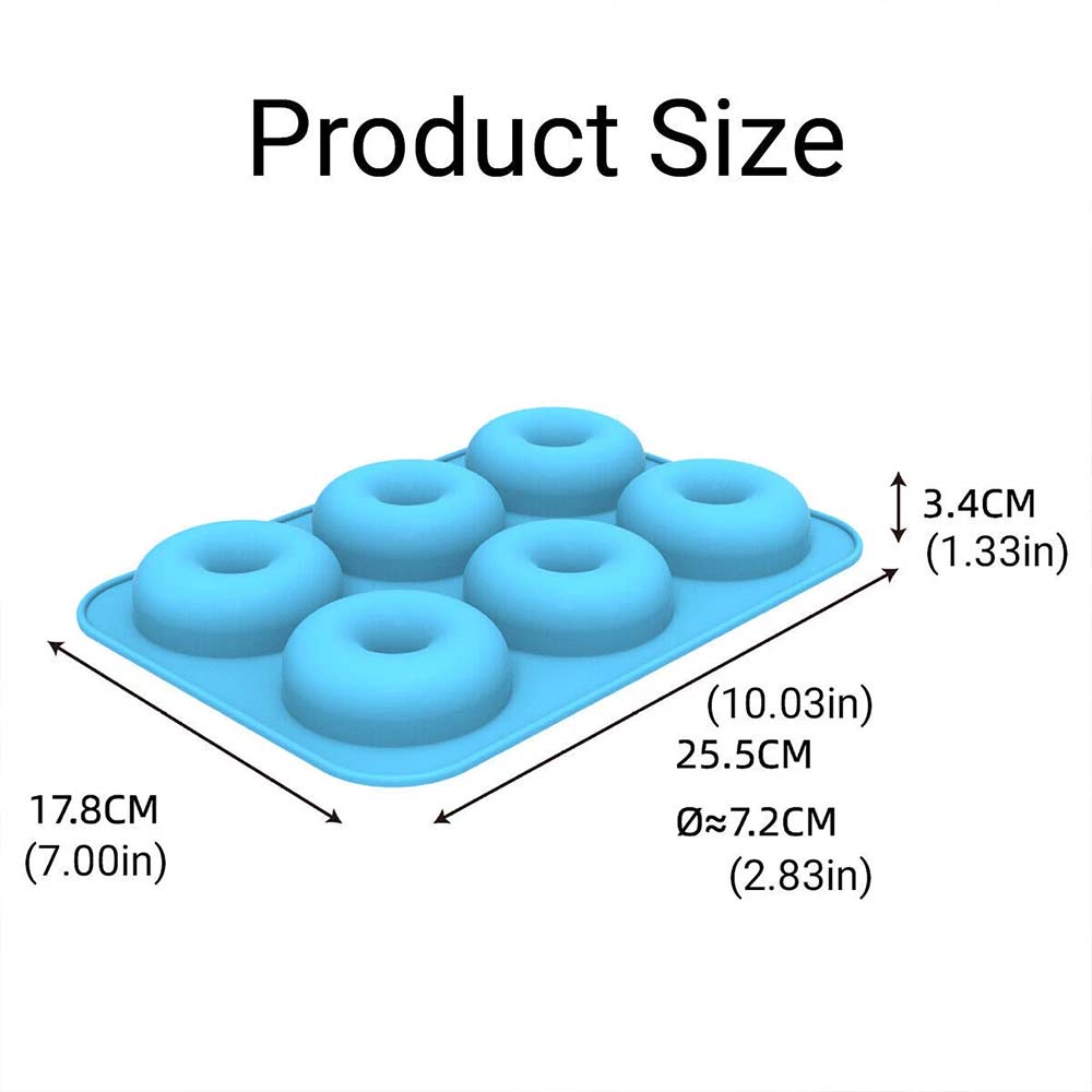 3PCS Silicone Donut Mold Set - Muffin Chocolate Cake Cookie Doughnut Baking Tray