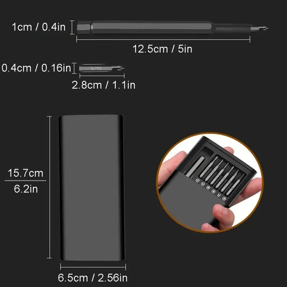 25-in-1 Magnetic Precision Screwdriver Set – Laptop, PC, Phone & Electronics Repair Tool Kit