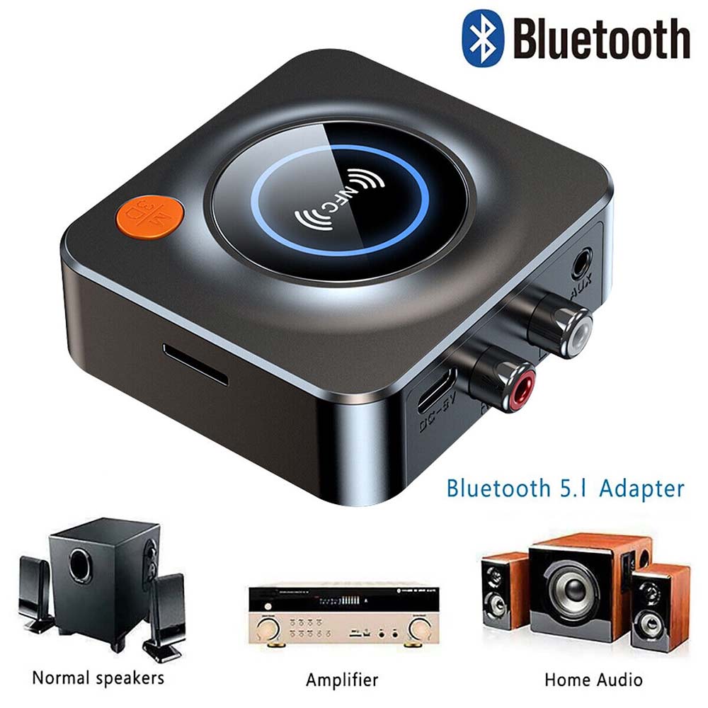 Bluetooth 5.1 Stereo Car Kit AUX 3.5mm Jack Wireless Adapter Audio Receiver