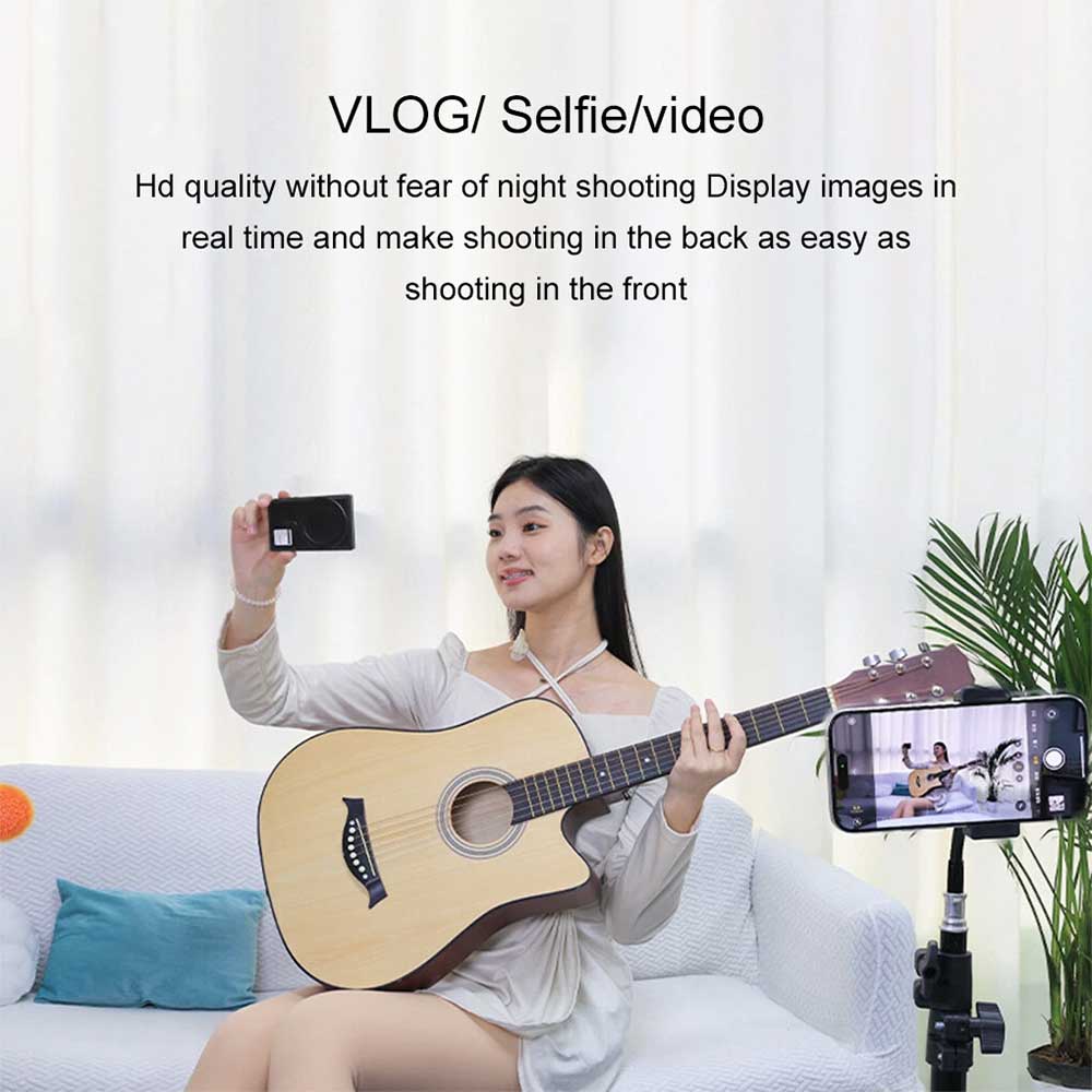 Wireless Magnetic Selfie Monitor Screen Phone Rear Camera Vlog Selfie Aid Device