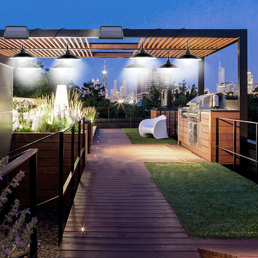 Solar Power Light Outdoor Hanging Pendant Garden Yard Tent  Remote Control