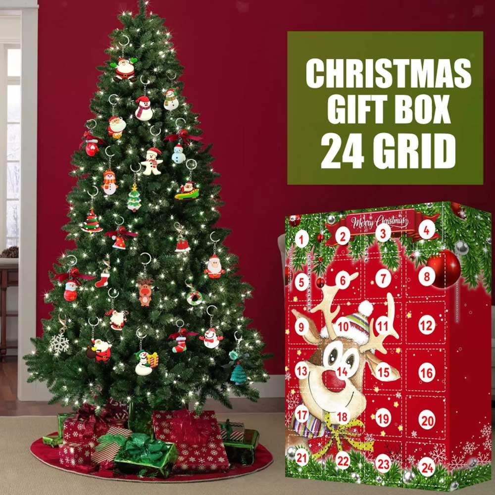Advent Calendar Kids Christmas Calendar with Hanging Toys 24pcs