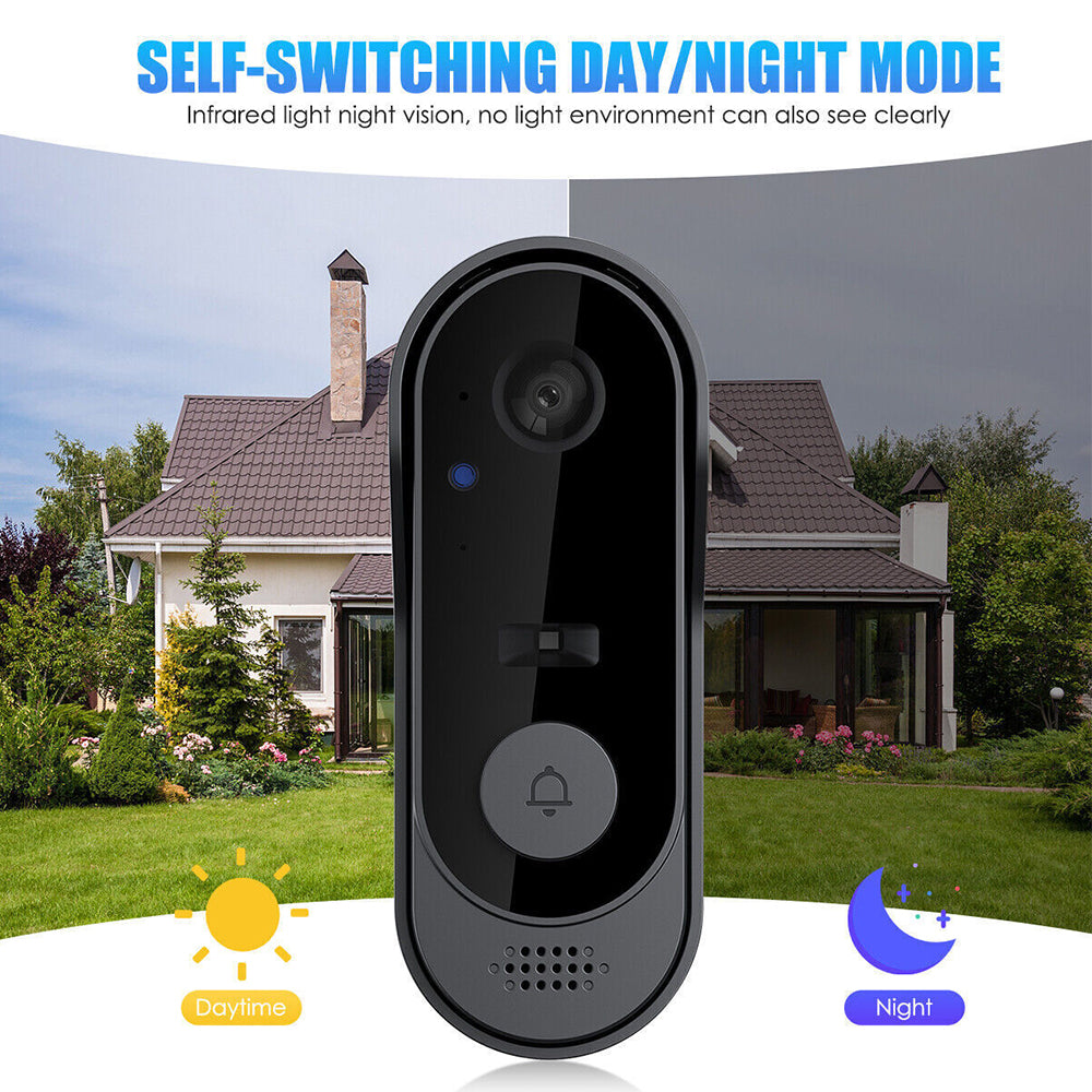 Wireless Smart Video Doorbell WiFi Tuya Security Camera Bell Phone Door Ring