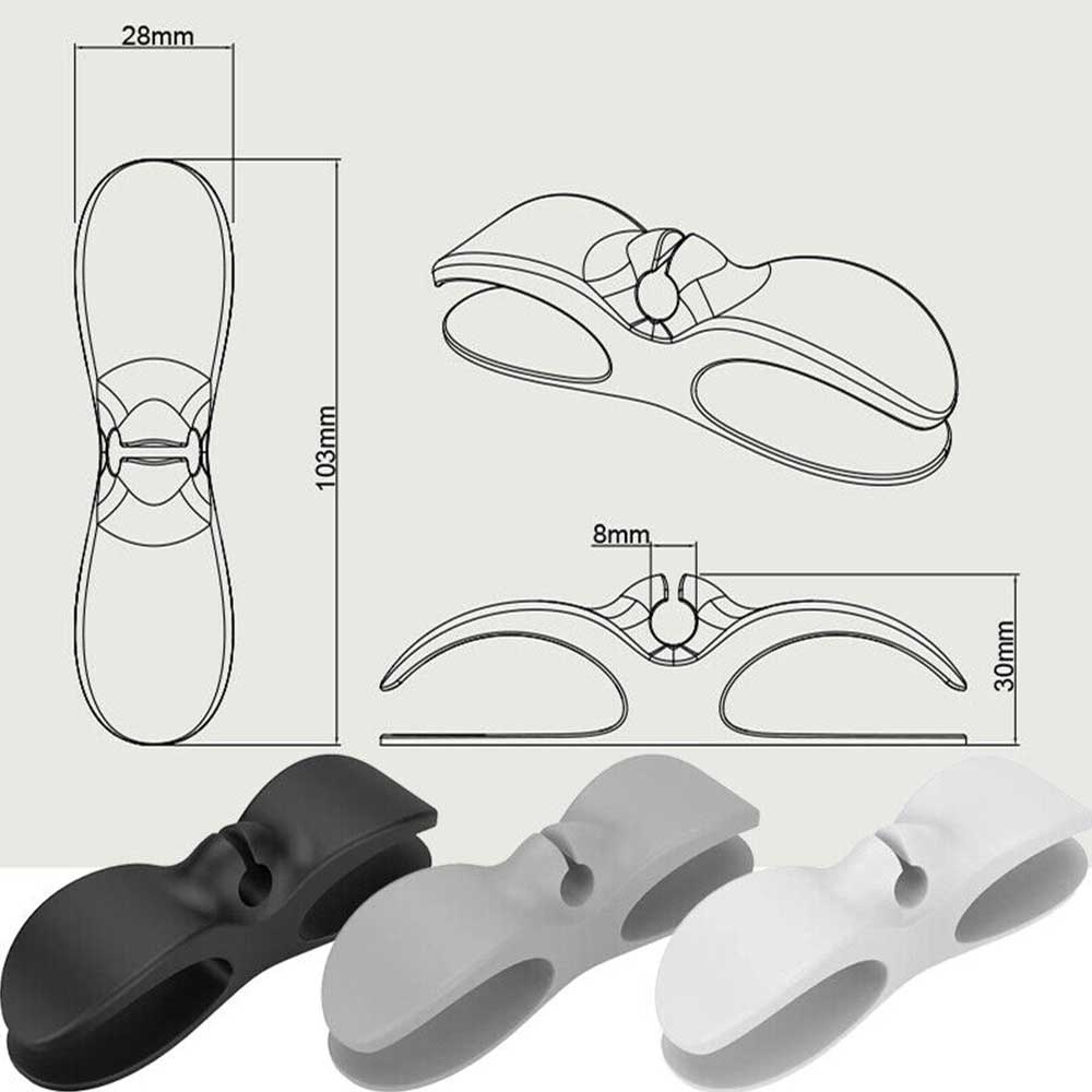 5X Wire Cable Organizer Holder Cord Wrapper Winder for Kitchen Appliances