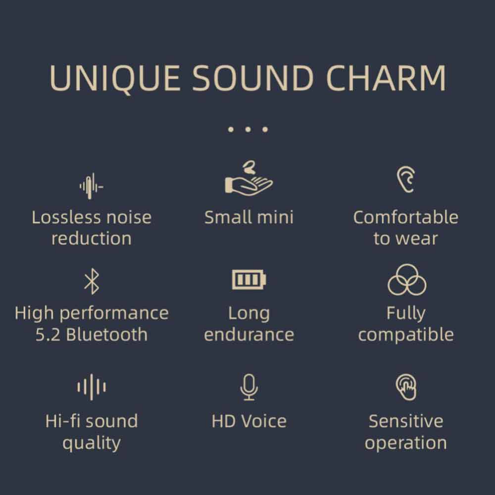 Wireless Bluetooth Headset Mobile Phone Hands Free Earpiece for Samsung iPhone