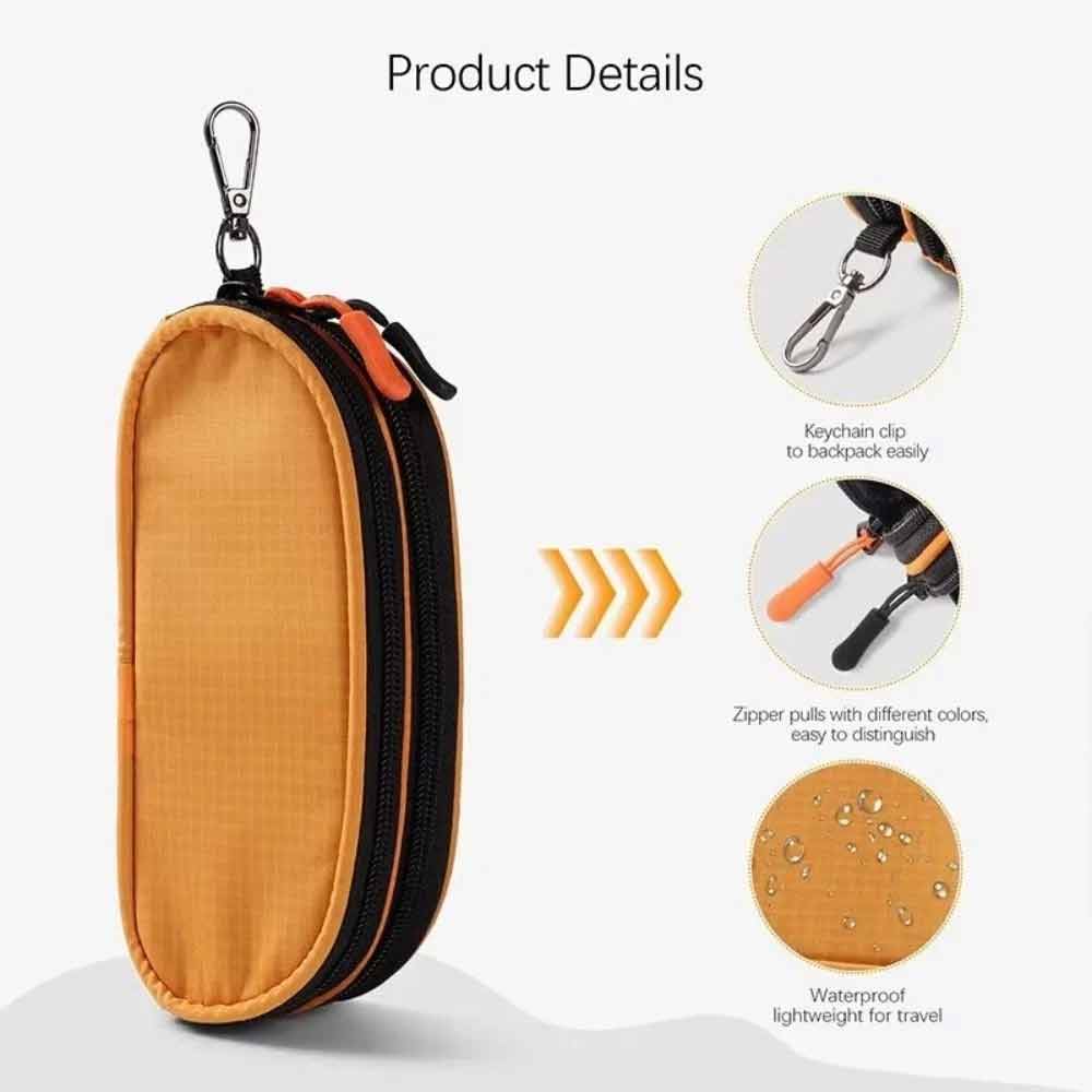 Glasses Travel Case – Double Layer Waterproof Organiser Bag for Sunglasses