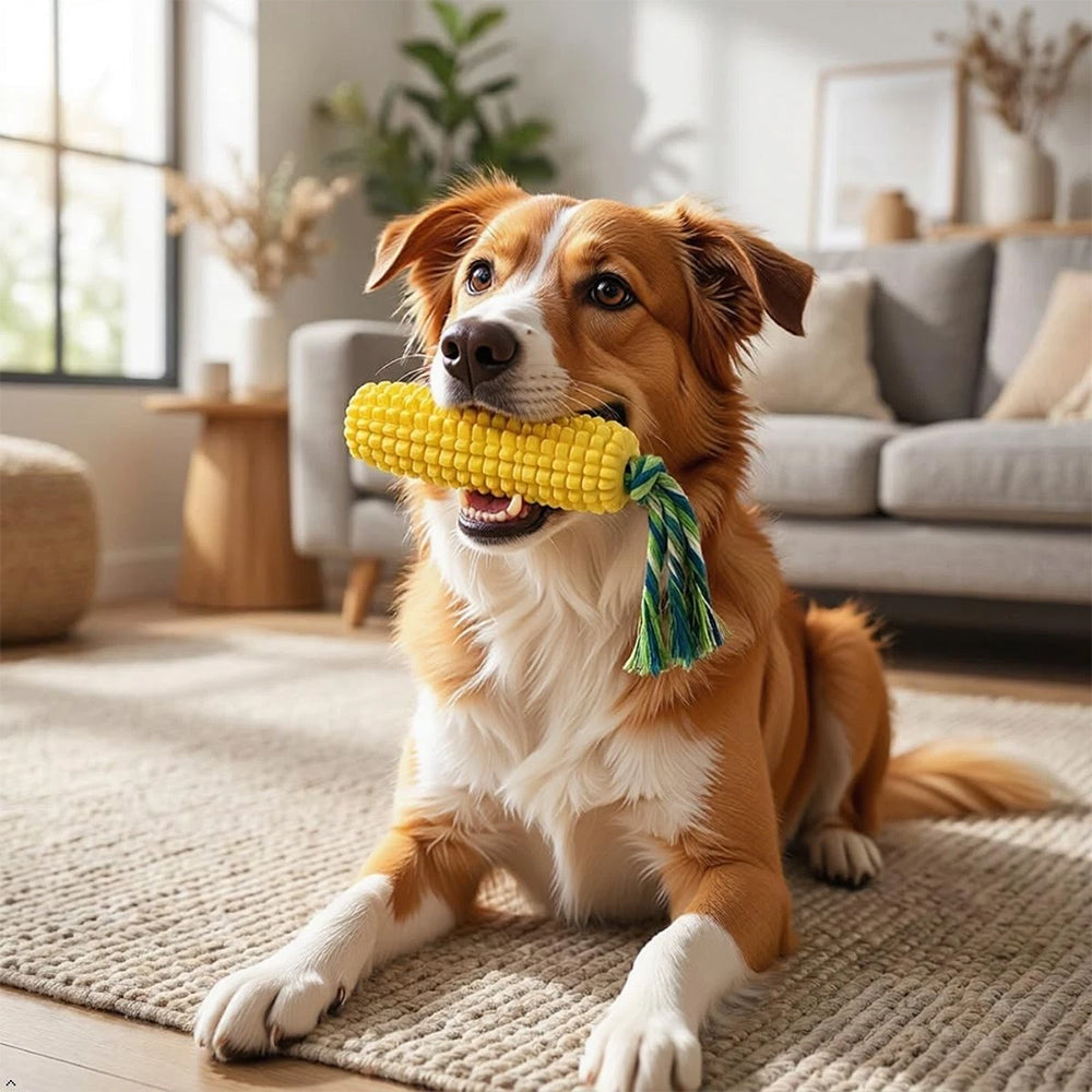 Indestructible Dog Chew Toy – Tough TPR Squeaky Toy for Aggressive Chewers
