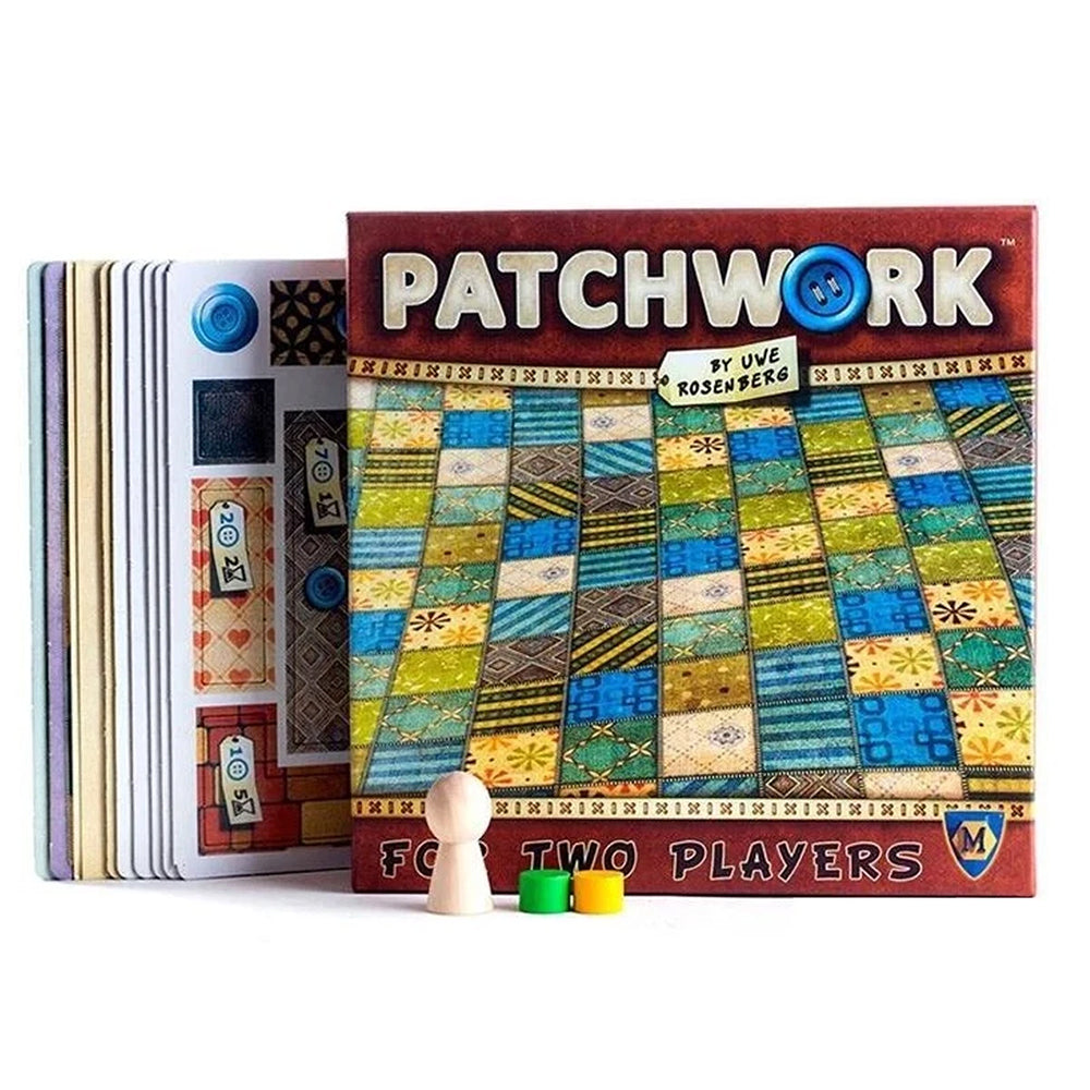 Patchwork Quilt Making Board Game for 2 Players | Strategy Puzzle Game for Families Christmas Gift