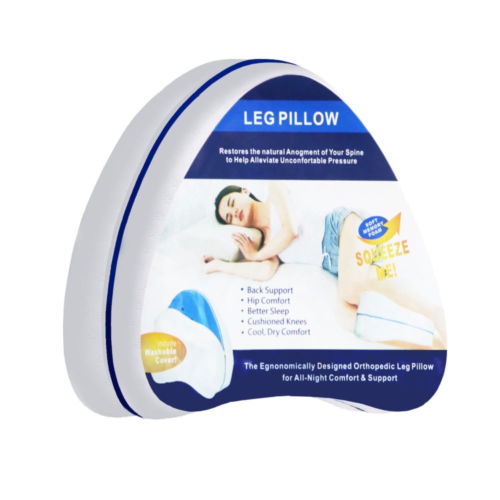 Memory Foam Orthopedic Leg & Knee Support Pillow – For Body Alignment While Sleeping