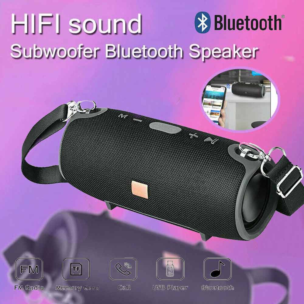 Portable Wireless Bluetooth Speaker High-Fidelity Speaker Rechargeable Subwoofer